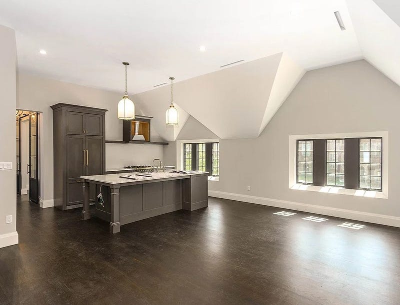 Renovated kitchen inside carriage house