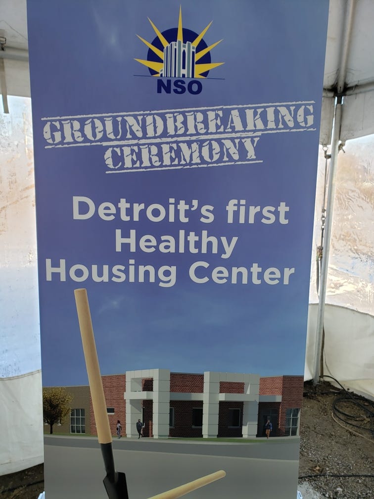 Groundbreaking sign