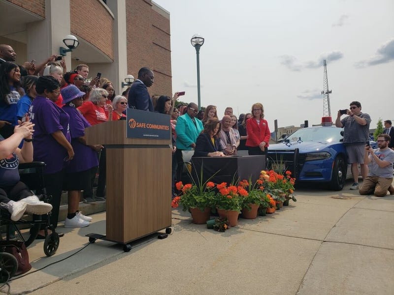 Gov. Gretchen Whitmer signing red flag law