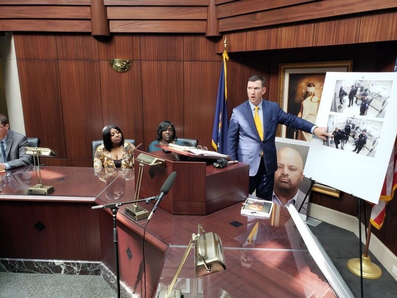 A 19-year-old prisoner who was struck in the head, thrown to the ground and kicked by a cop while being booked at the Warren Police Department earlier this month has filed a whopping $50 million lawsuit against the city and the police.