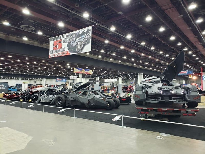 Five Batmobiles on display at Autorama in Detroit