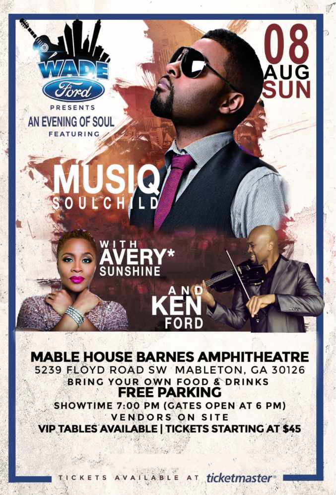 "An Evening of Soul” featuring Musiq Soulchild, Avery Sunshine, and Ken Ford