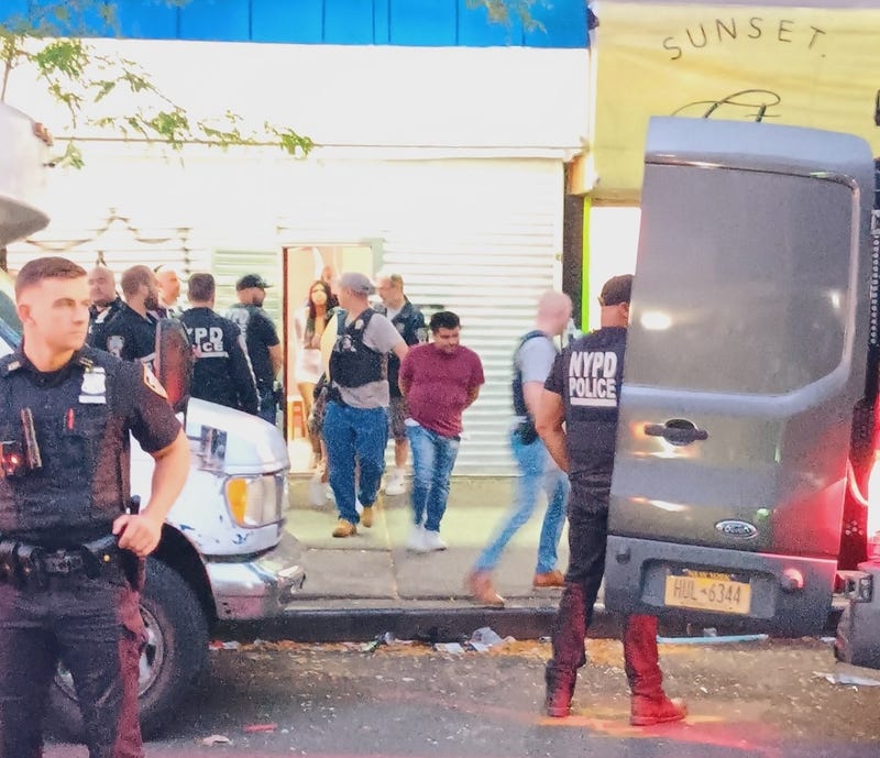 Police raided the brothel near the 90th Street Triangle around 6:30 p.m. Wednesday