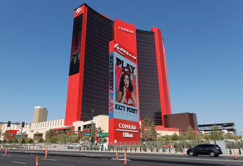 Theexterior of Resorts World Las Vegas