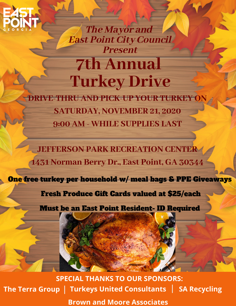 7th Annual City of East Point Turkey Giveaway