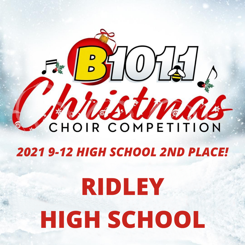 Ridley High School wins 2nd Place in the 2021 Christmas Choir Competition