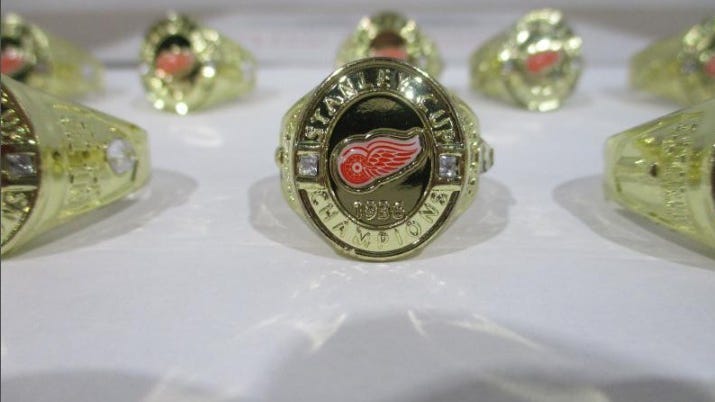 Counterfeit 1936 Red Wings Stanley Cup rings seized at U.S. border