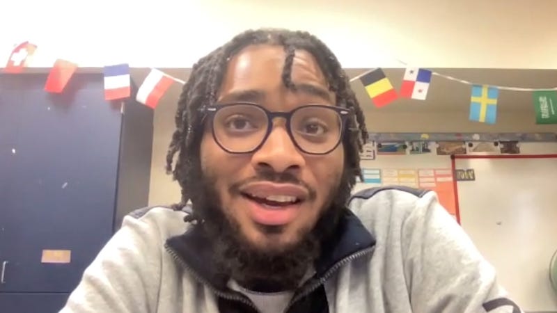 Jahlil Rivera’s seventh-grade teacher turned his life around, and he wants to pay it forward to his students