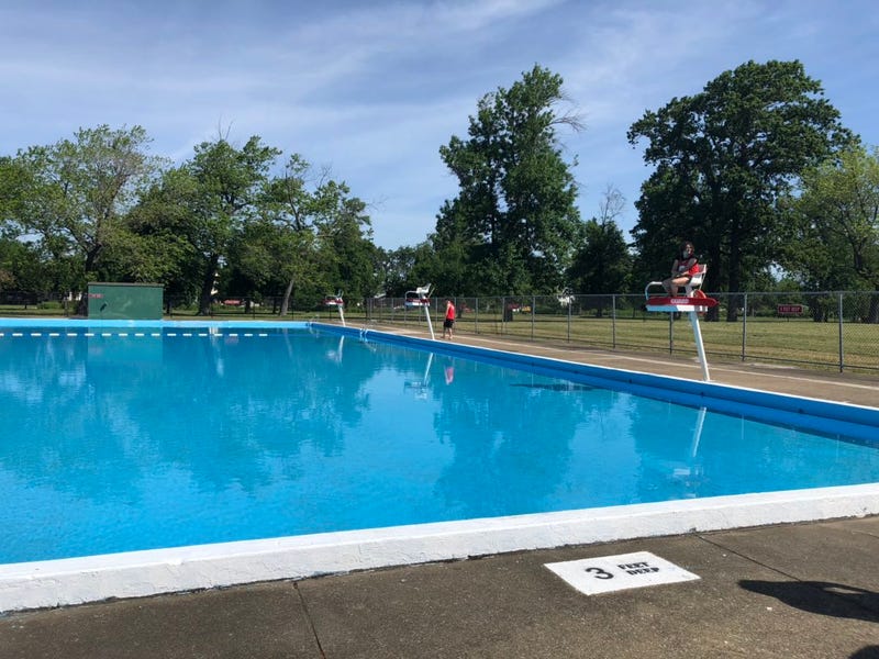 Riverside pool