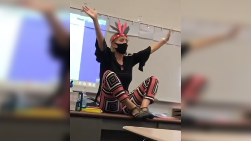 Riverside teacher who mocked Native Americans on video remains on leave, school officials developing 'action' plan