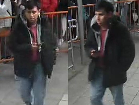 Police released these images of a suspect after the attack on March 1