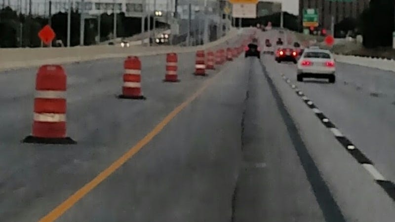 Austin Road work zone