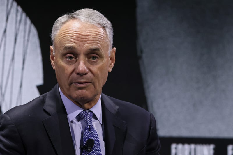 Rob Manfred, Commissioner, Major League Baseball speaks onstage during the Growing the Game panel, at the Fortune Global Forum on November 11, 2024 in New York City.