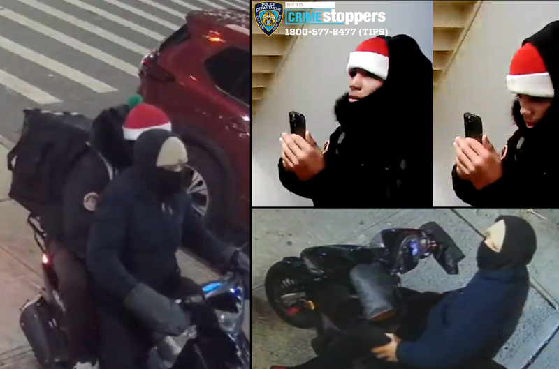 Police are searching for two suspects in the robbery of a woman in Kensington on Jan. 1