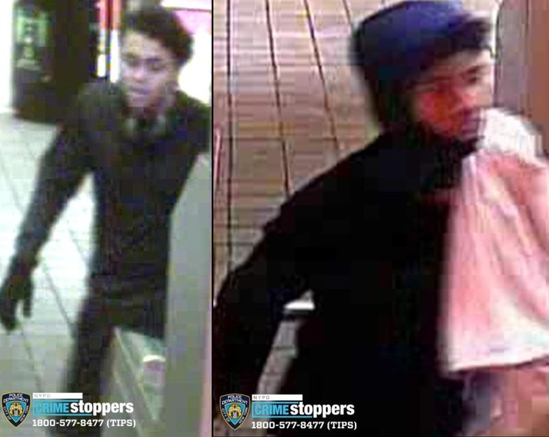 Police are searching for two suspects in an afternoon robbery at the Rector Street station in the Financial District