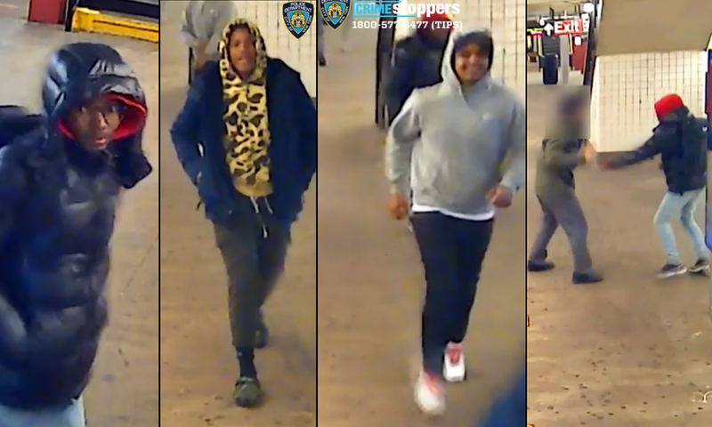 Police are searching for three suspects in the attack