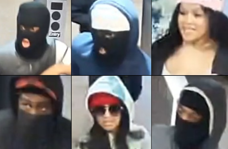 Police arrested six suspects in Sunday's robbery on a 1 train near 34th Street