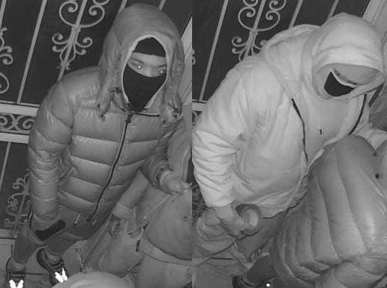 Police are searching for three suspect wanted in connection with an armed robbery in Queens on Wednesday.