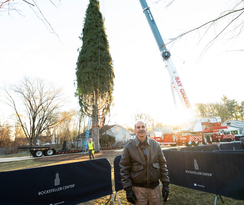 Neil Lebowitz (pictured) told 1010 WINS the beloved spruce from a quiet corner of upstate New York is now a "tree for the world"