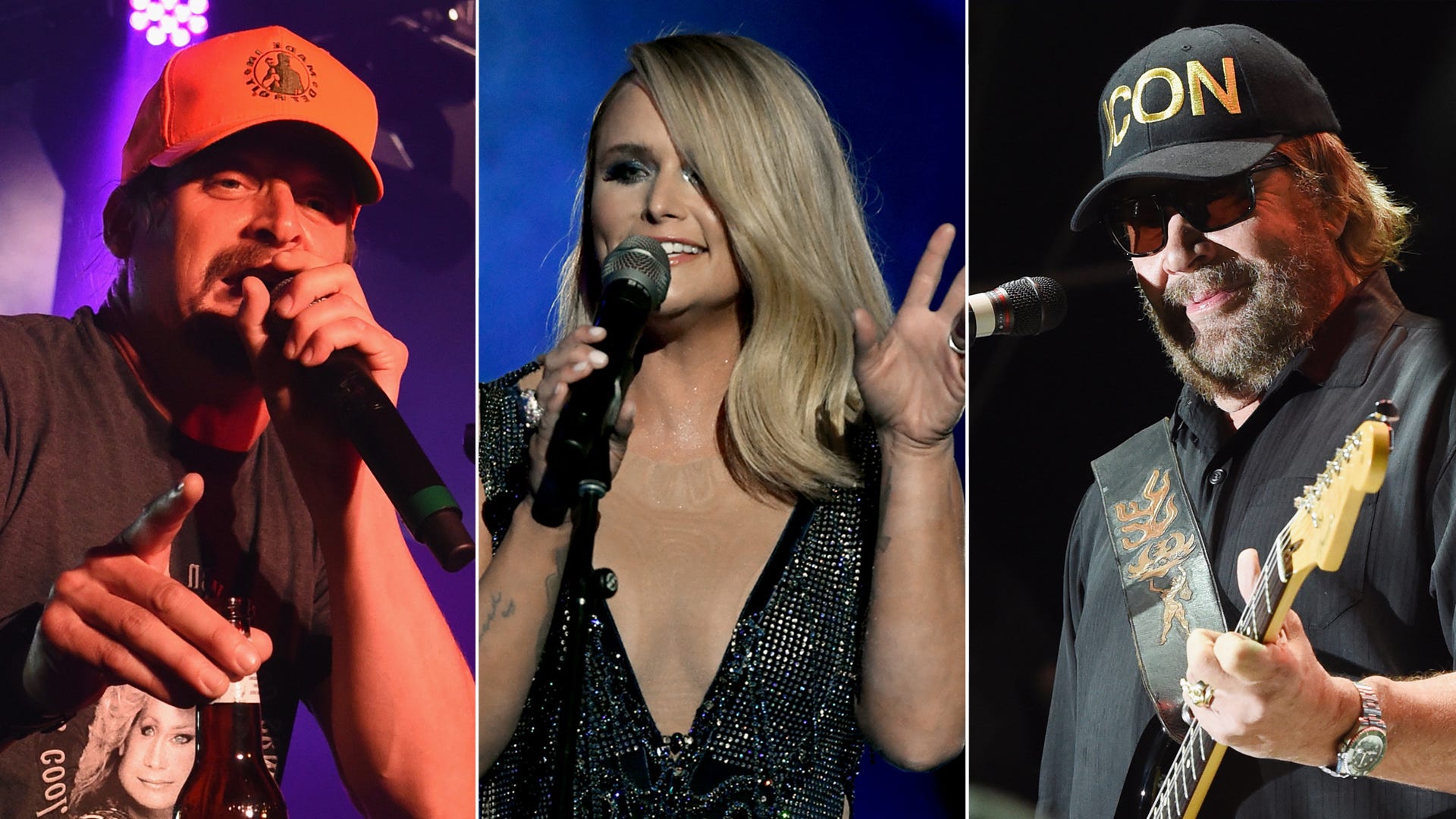 Watch Miranda Lambert join Hank Williams Jr. and Kid Rock on stage for a special celebration