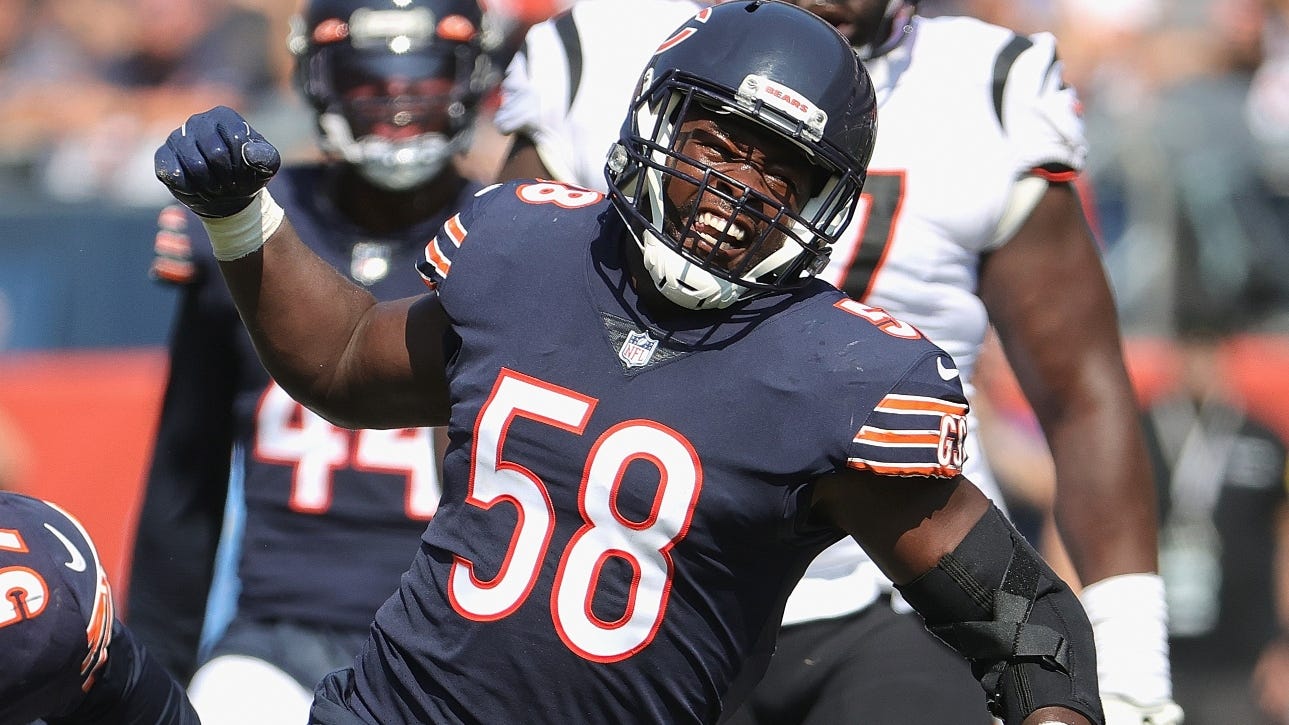 Reports: Bears to trade Roquan Smith to Ravens for 2nd-rounder, 5th-rounder