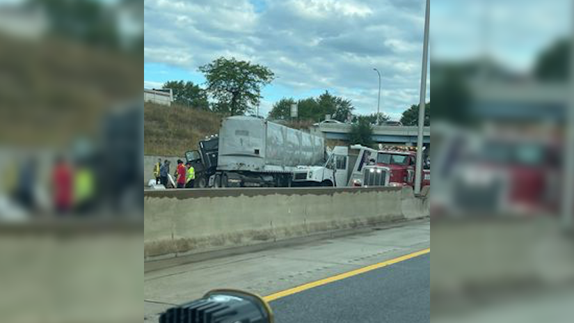 I-94 reopens after semi-truck crashes with FedEx truck, causing fuel spill and 7-hour closure in Macomb County
