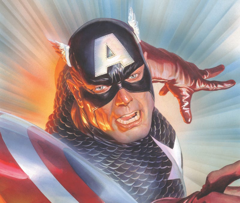 Captain America close up