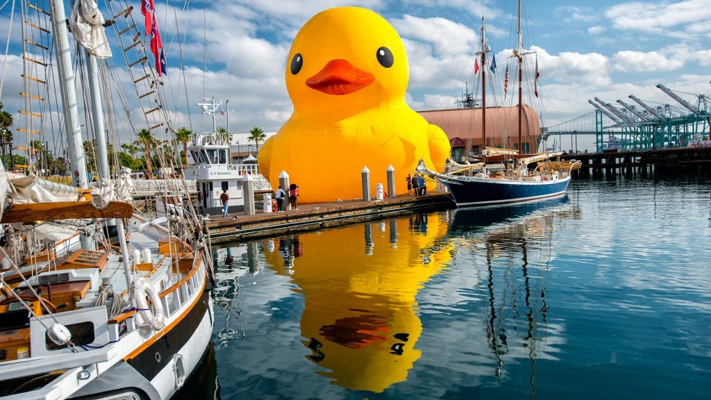 The World's Largest Rubber Duck is coming to Michigan this summer for The Festival of Sail