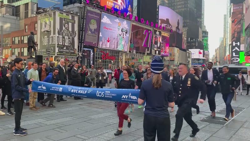 NYC Half Marathon kickoff