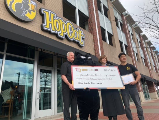 Royal Oak HopCat team names Detroit Zoological Society as their official charity partner