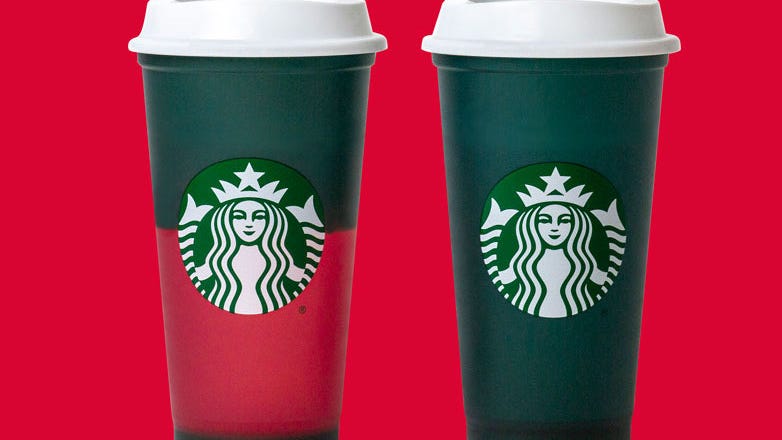 Starbucks unveils more holiday merch including festive color-changing cups