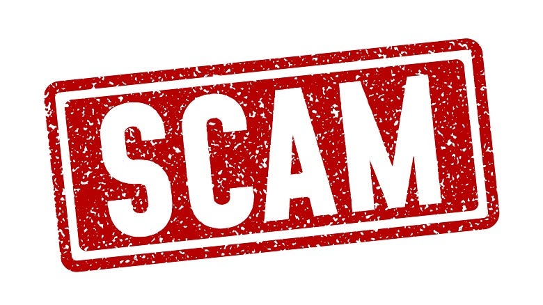 Scam graphic