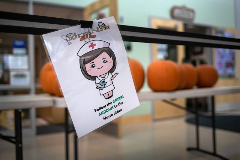 Sign for the school nurse's office 
