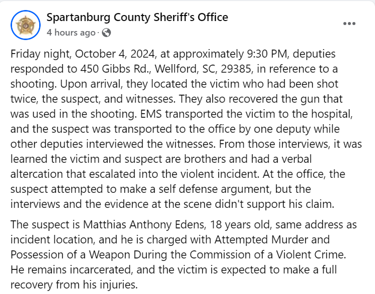 SCSO FB page