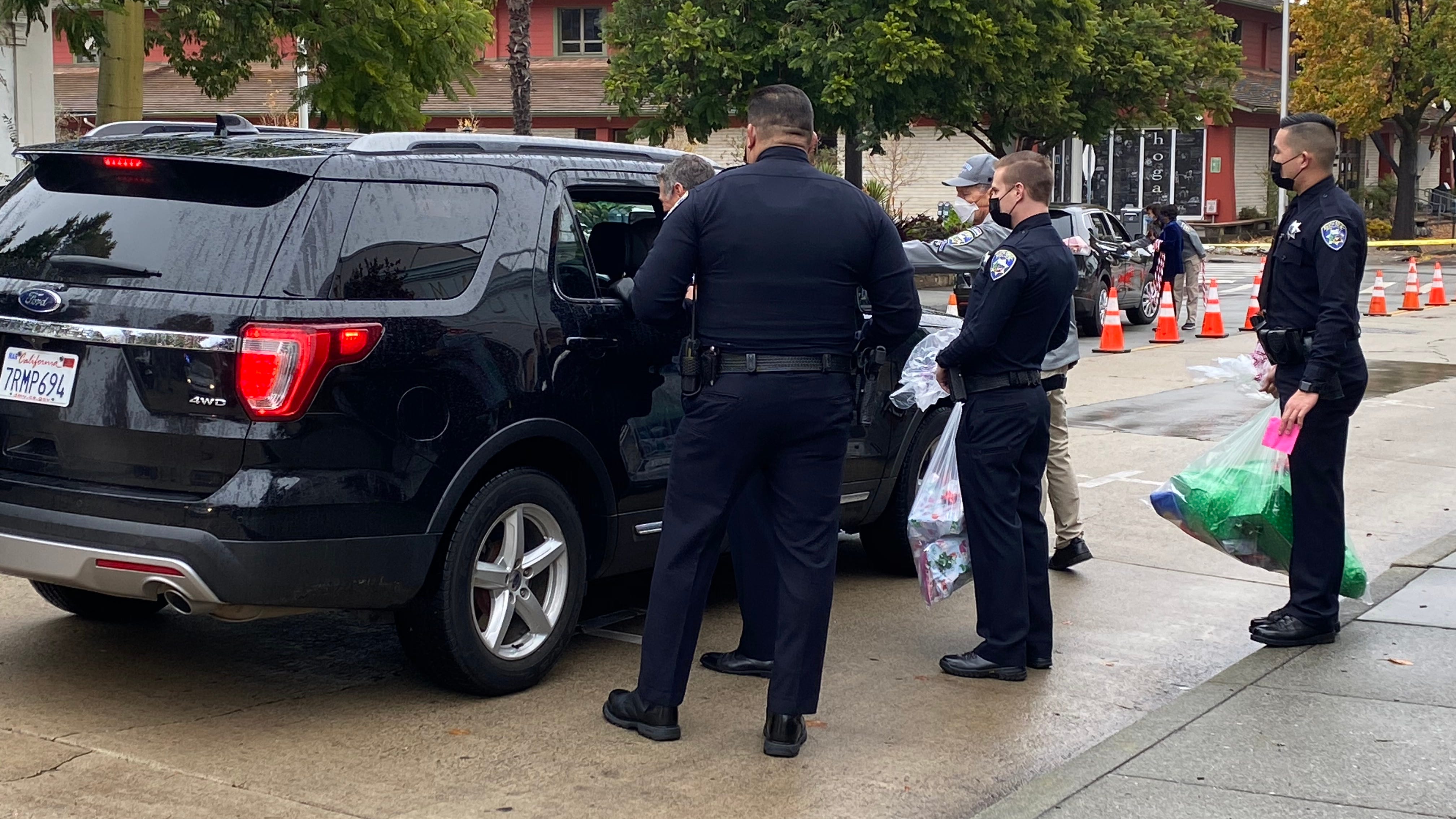 Santa Cruz Police Department holds drive-thru toy giveaway for kids in need