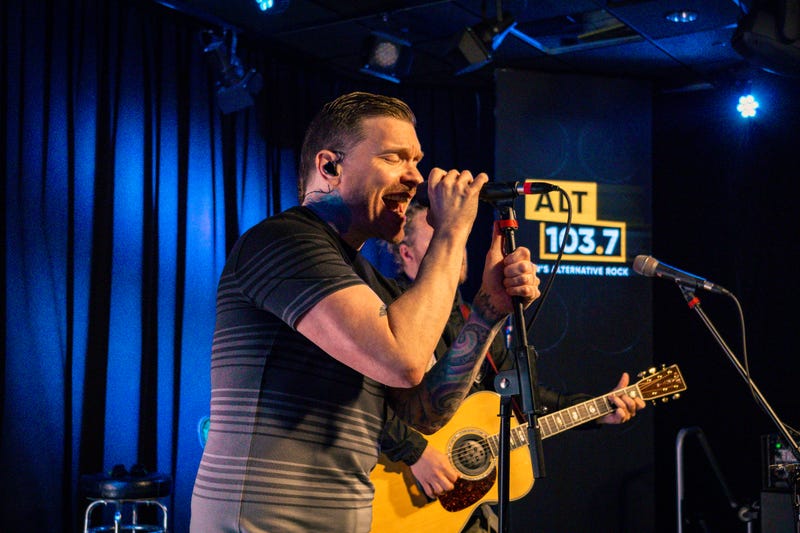 Shinedown performs at the ALT 103/7 Showroom