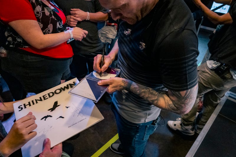 Shinedown performs at the ALT 103/7 Showroom