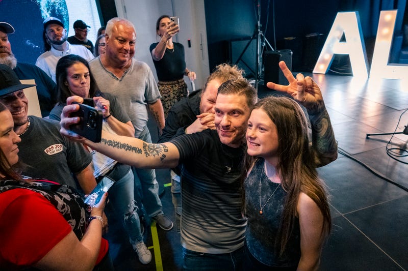 Shinedown performs at the ALT 103/7 Showroom