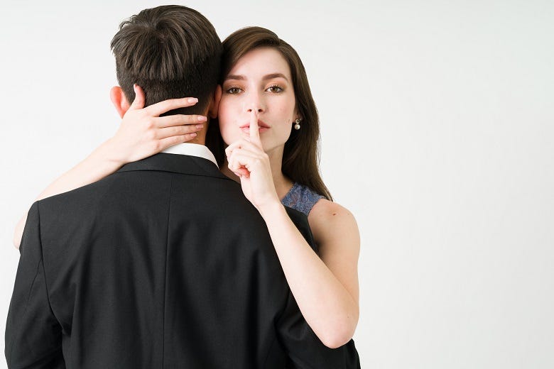 woman going "Shhhhhh!"