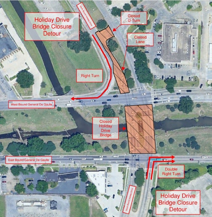 Major Westbank intersection to close for drainage improvements