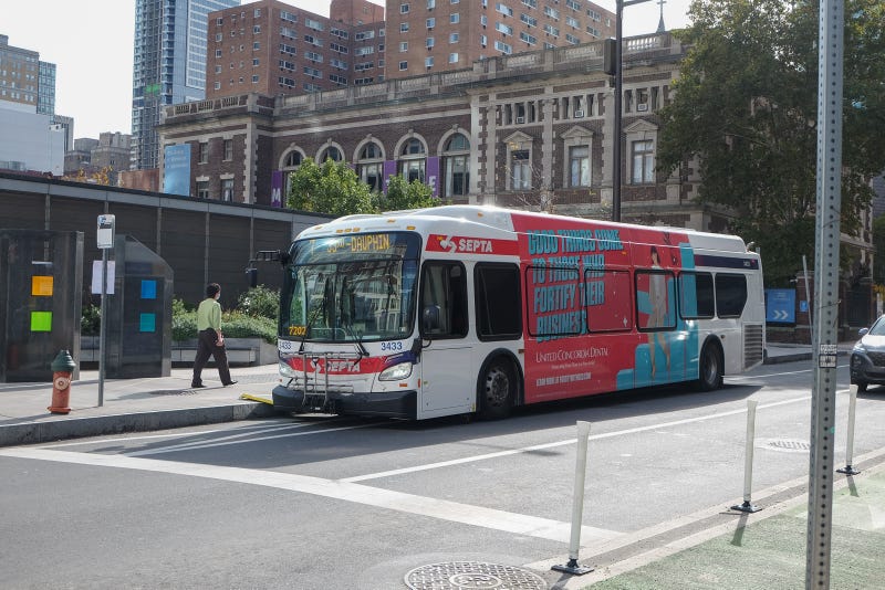 SEPTA bus on street 