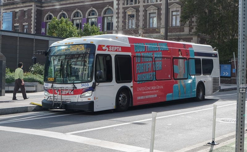 SEPTA bus in Center City