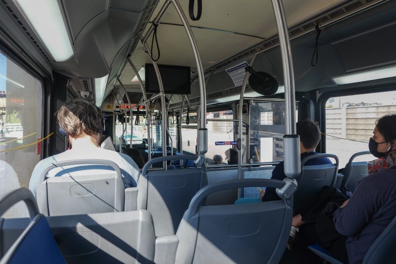 passengers on a SEPTA bus