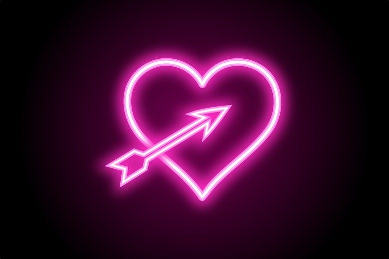 Heart with arrown graphic