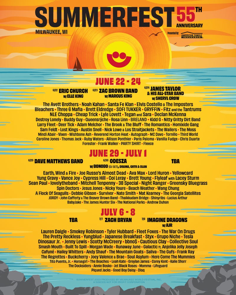 Summerfest Lineup