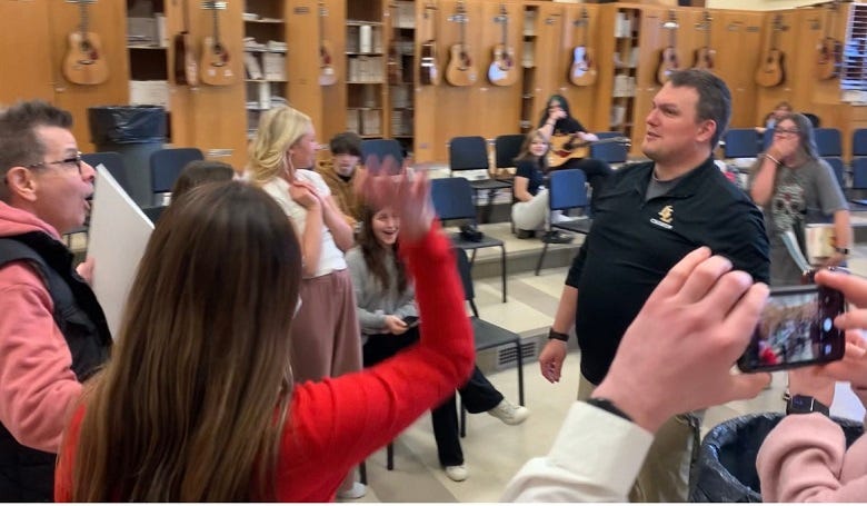 Surprising Rockstar Teacher Mr. Shaul