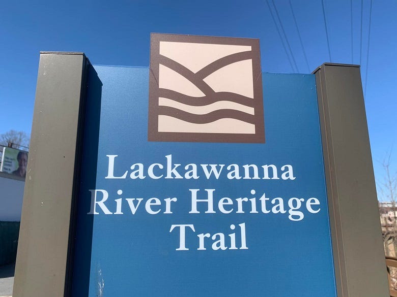 Lackawanna River Heritage Trail sign