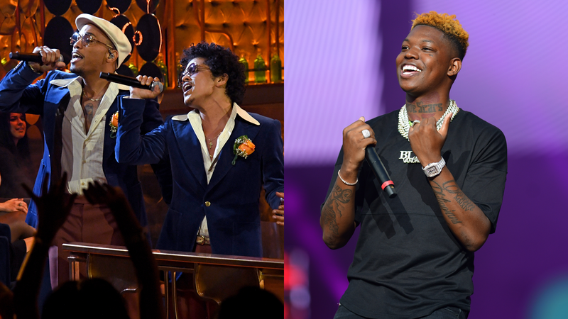 Silk Sonic, Anderson .Paak and Bruno Mars and Yung Bleu