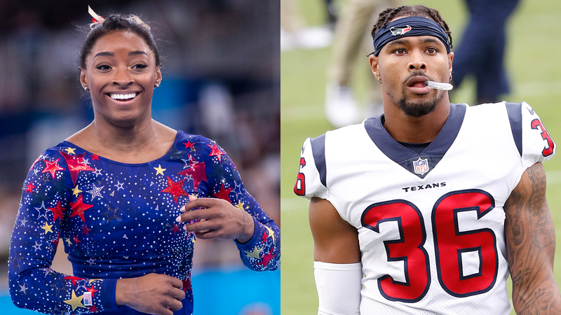Simone Biles and Jonathan Owens