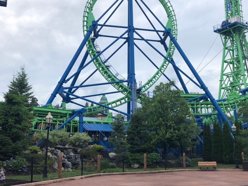 Most of Six Flags New England had been cleaned up by Thursday afternoon, two days after damage from a severe storm.
